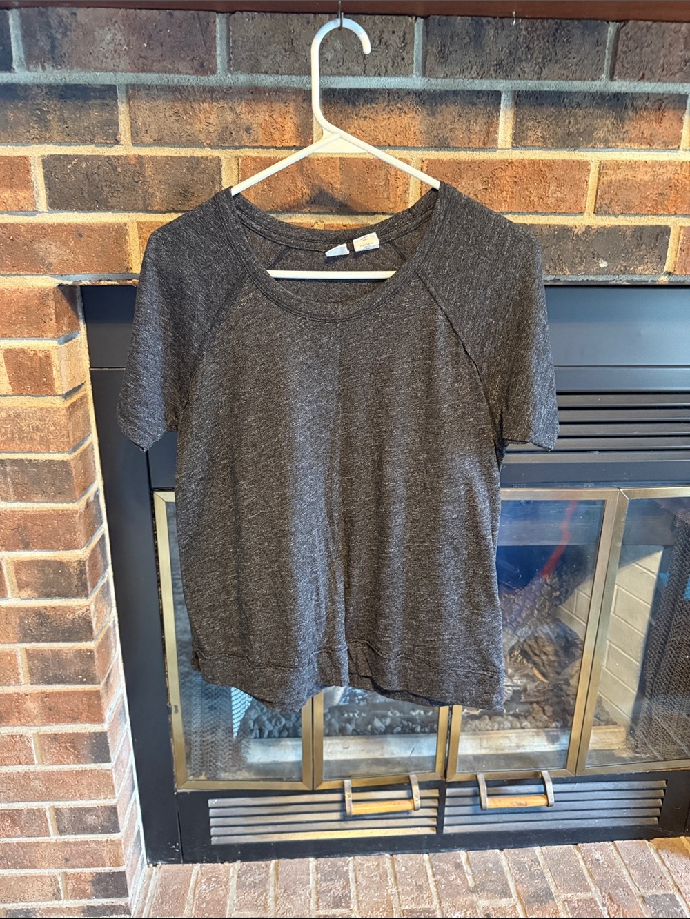 Artisan Ny Charcoal Heather Short-Sleeve Tee